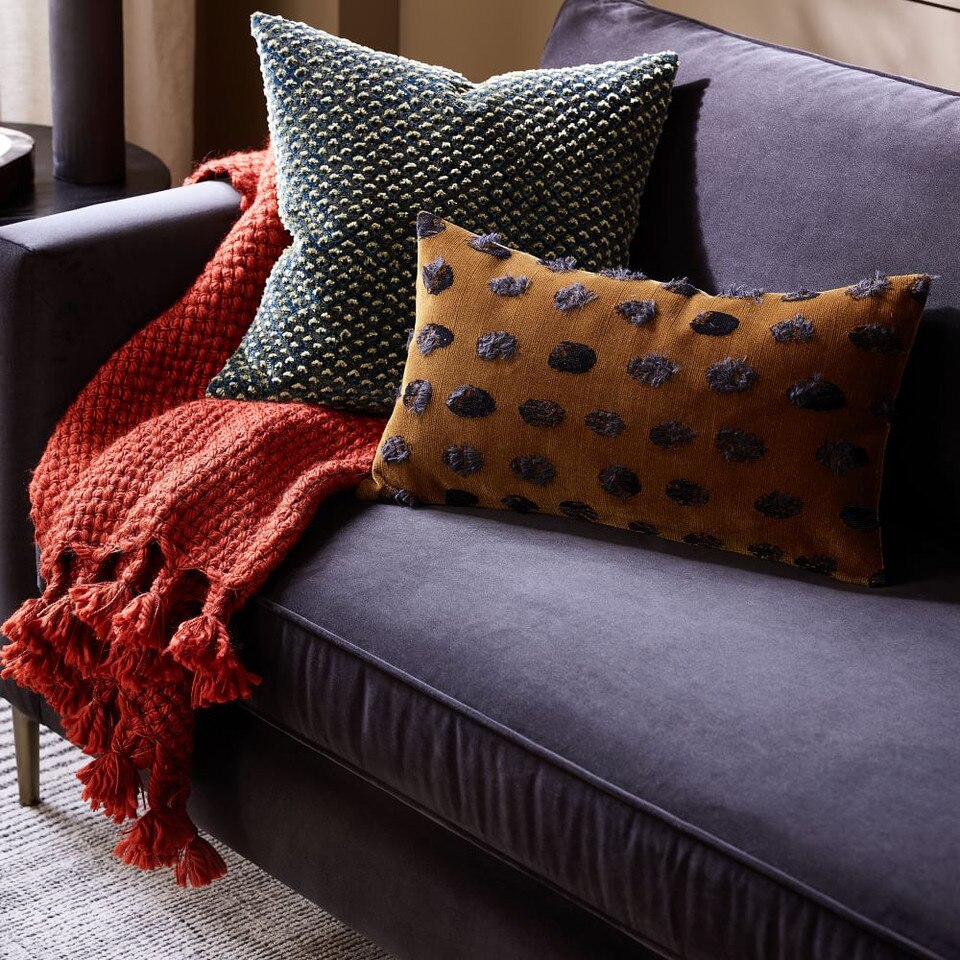 Raised Velvet Cushion Cover West Elm Australia